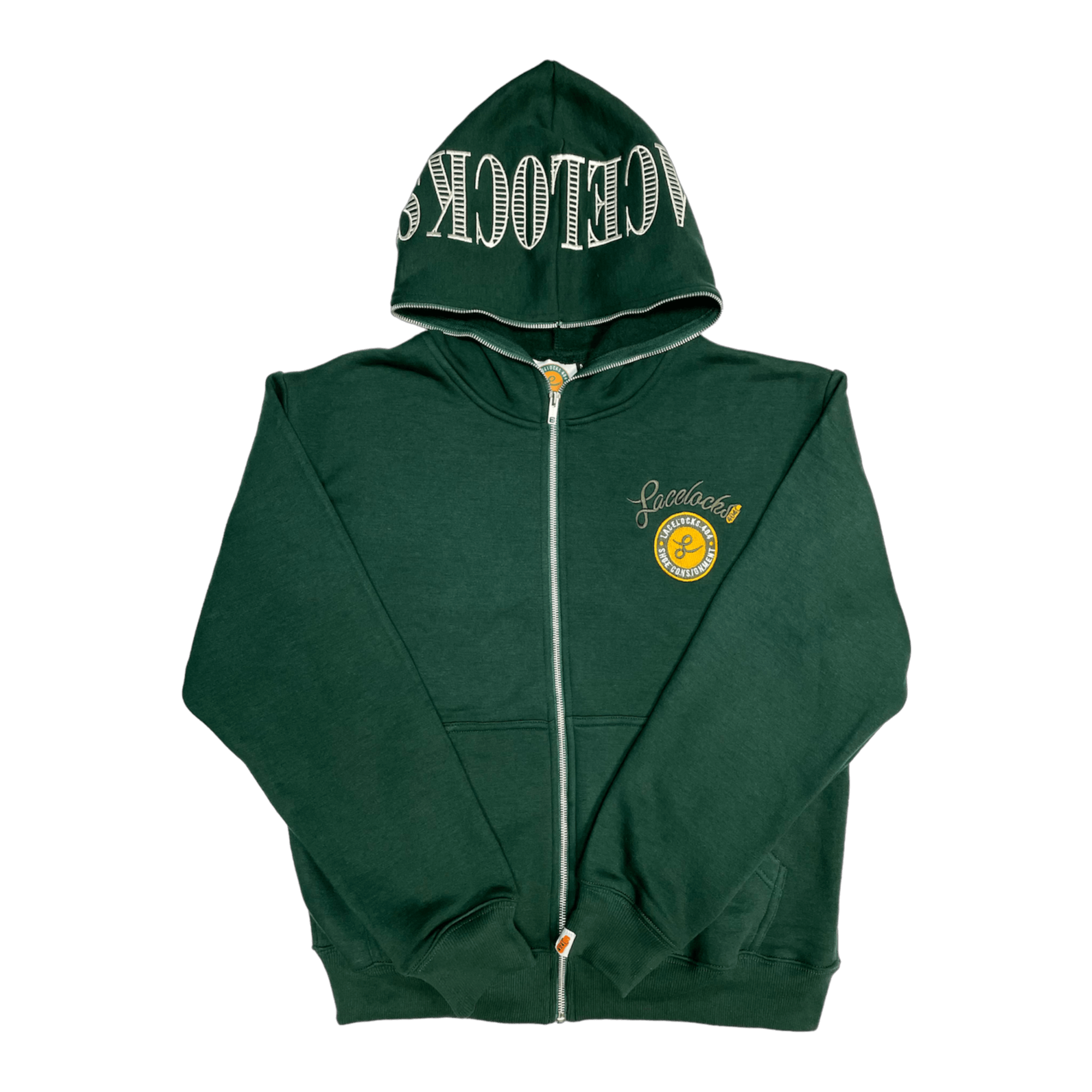 Lacelocks Full-Zip Hoodie (Dark Green) - Lacelocks404