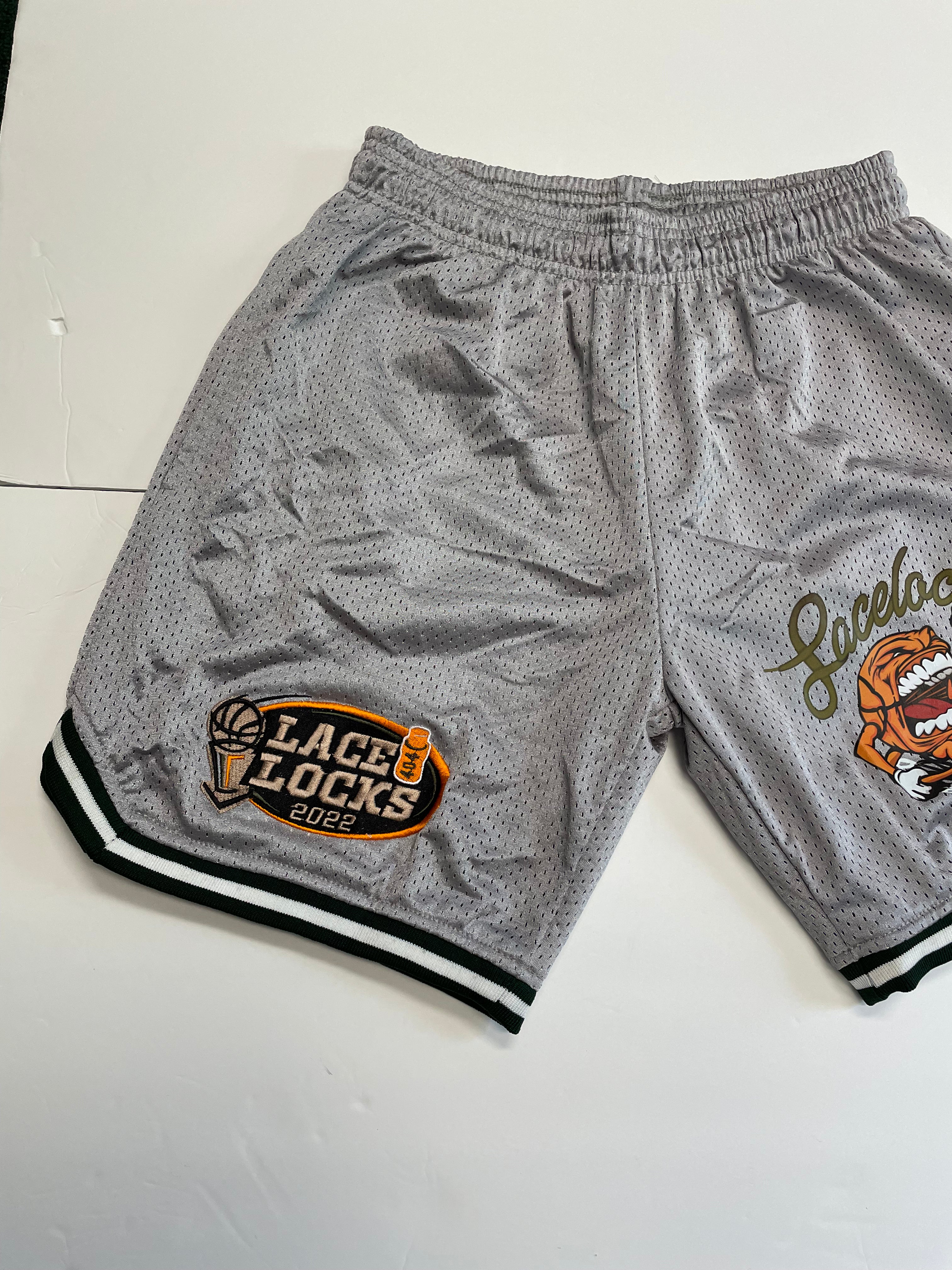 Lacelocks ‘World Champs’ Shorts (Grey) - Lacelocks404