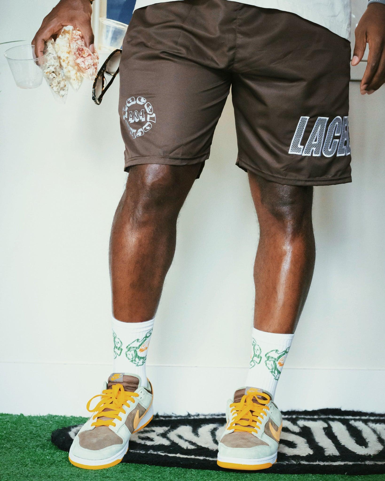 Lacelocks ‘Trail’ Shorts (Brown) - Lacelocks404